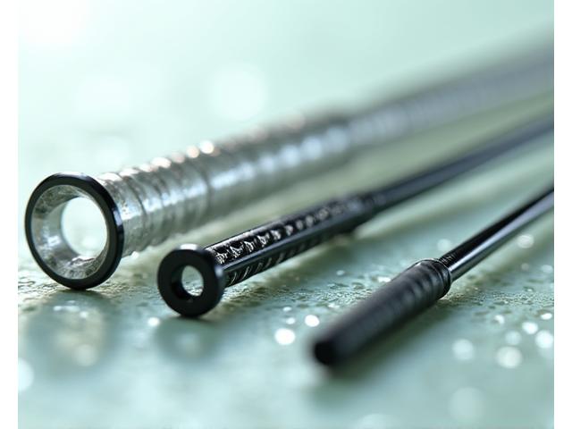 様々なサイズのSiC、チタン、ステンレス製ロッドガイド。