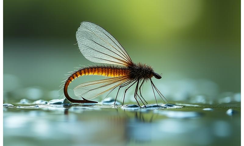 Tomo Dragonfly ハイパーリアルメイフライパターンルアー 360度ビュー