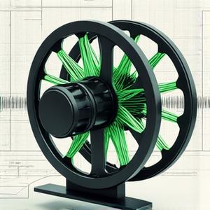 静音設計が施されたリールの内部構造図